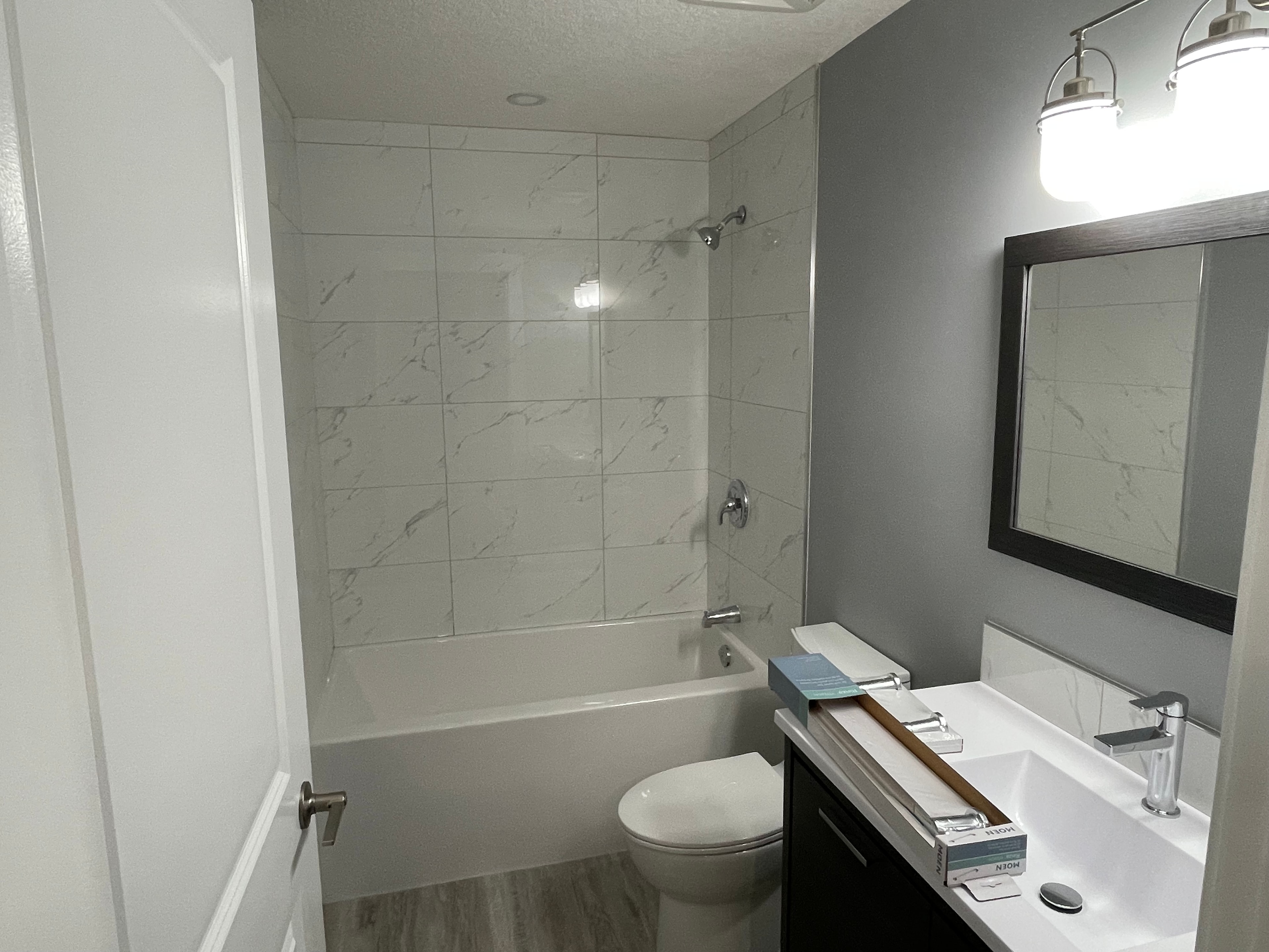 Finished basement bathroom
