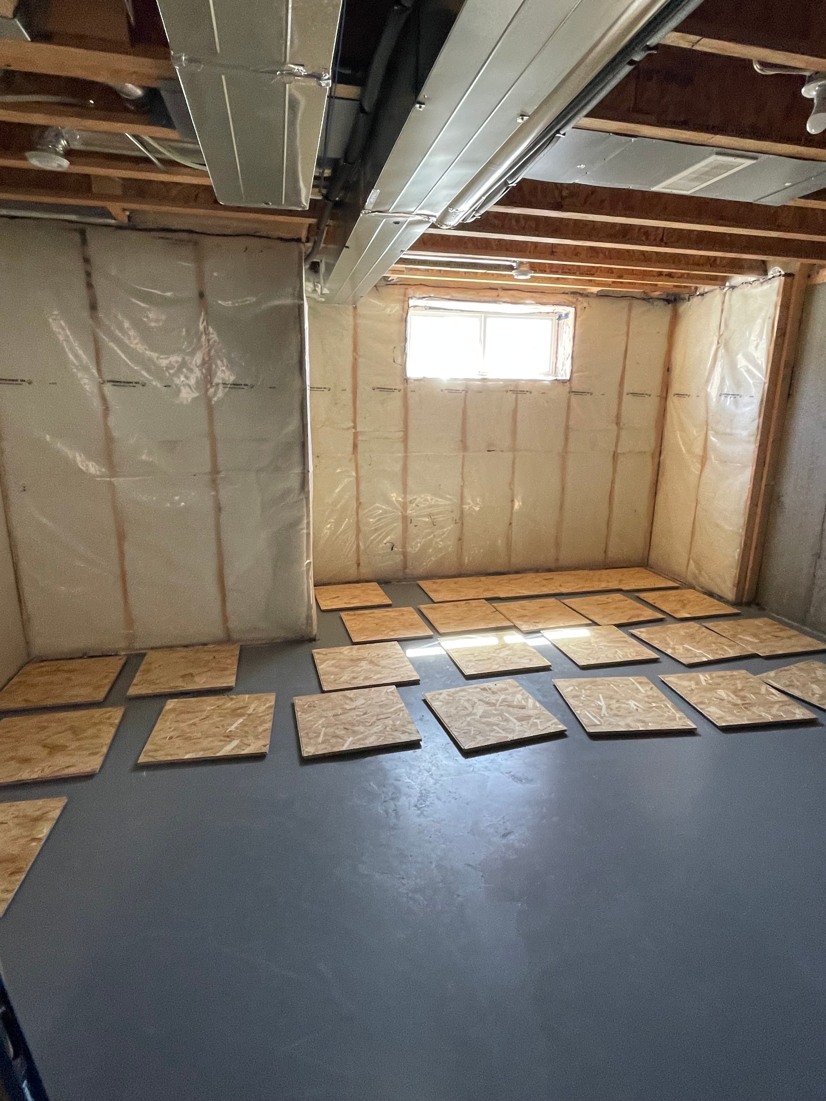 Renovated basement kitchen