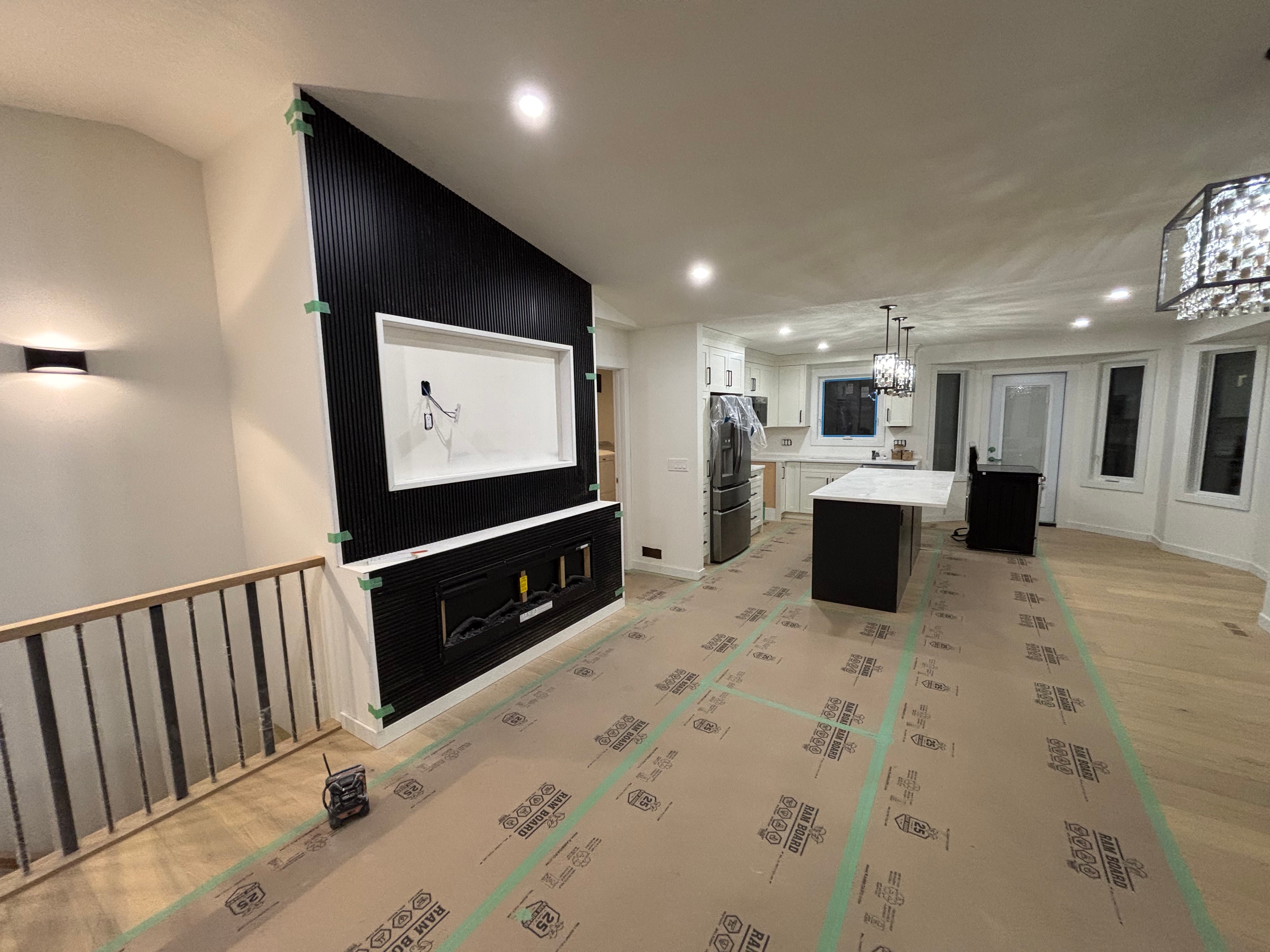 Bright renovated living room