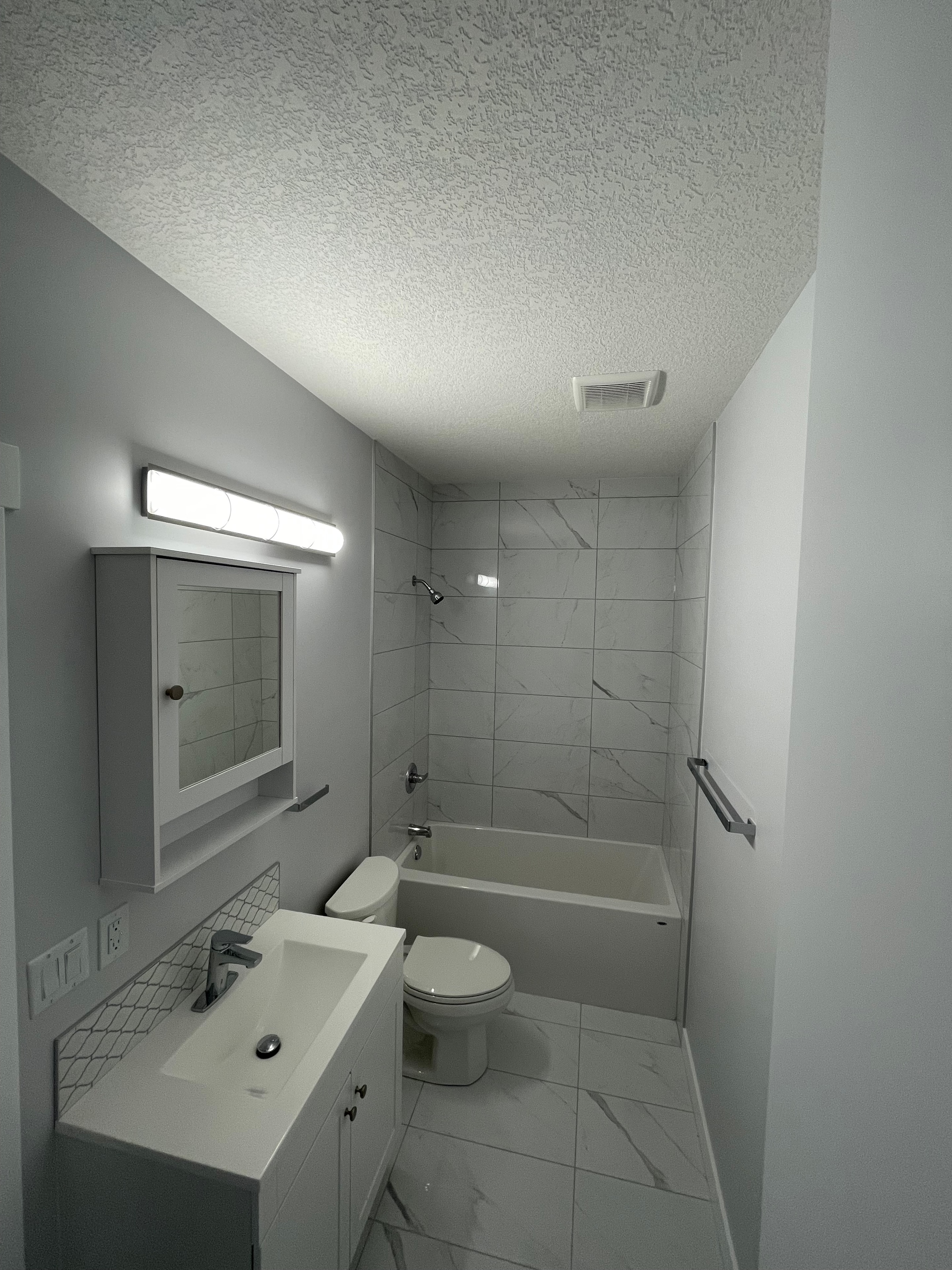 Renovated home staircase interior