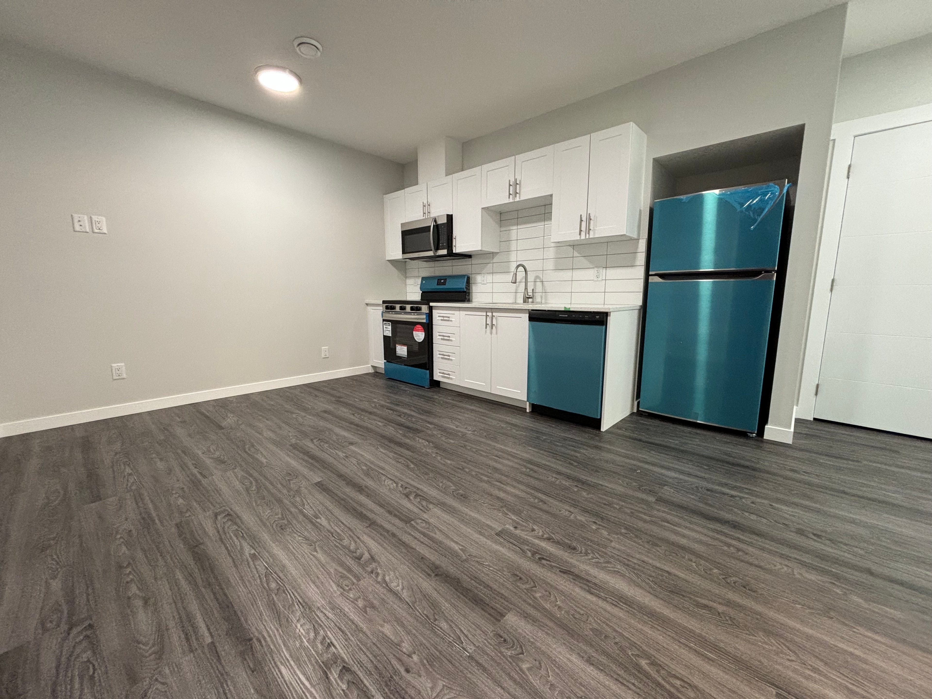 Finished secondary legal suite kitchen