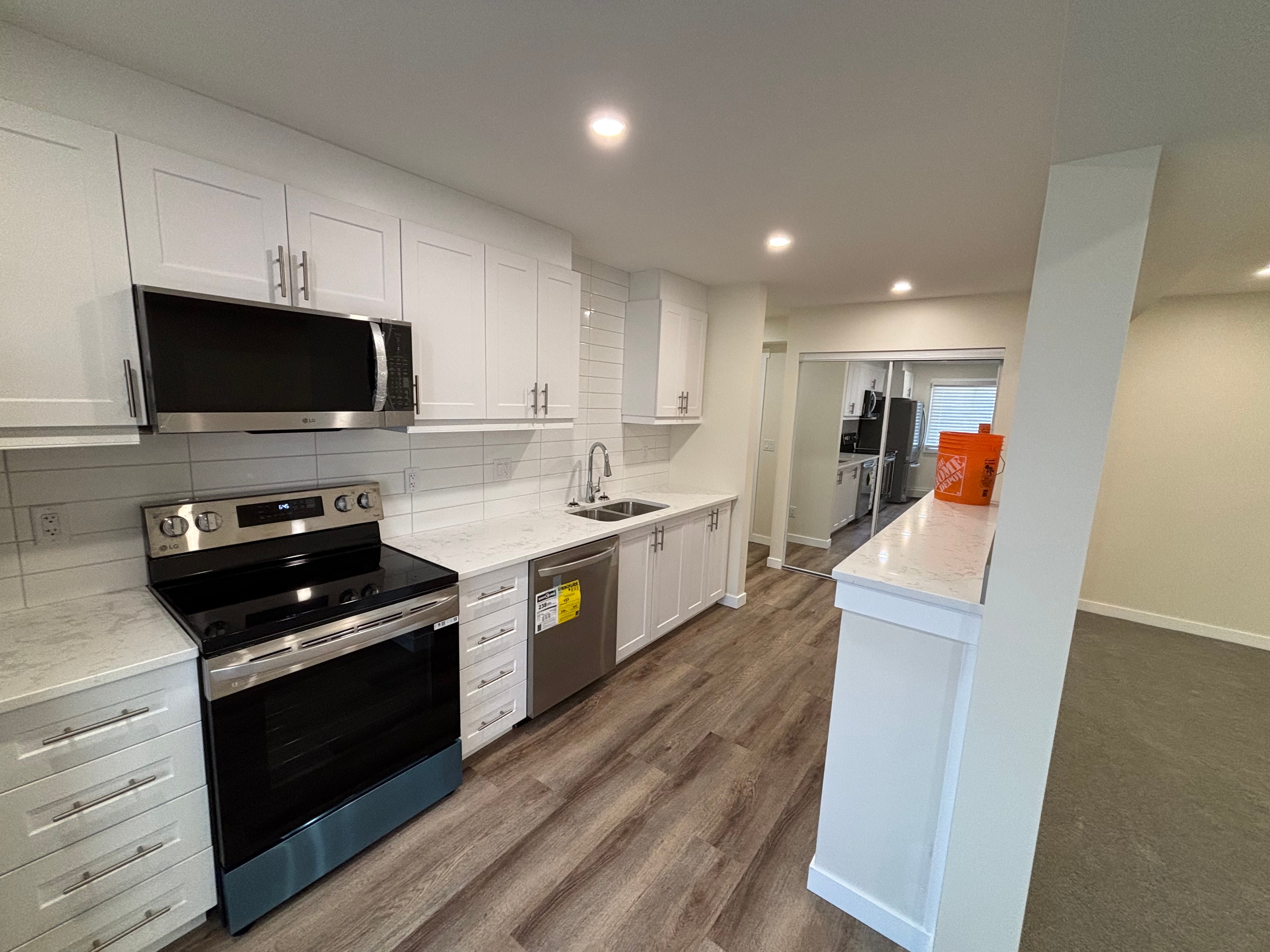 Finished secondary legal suite dining area
