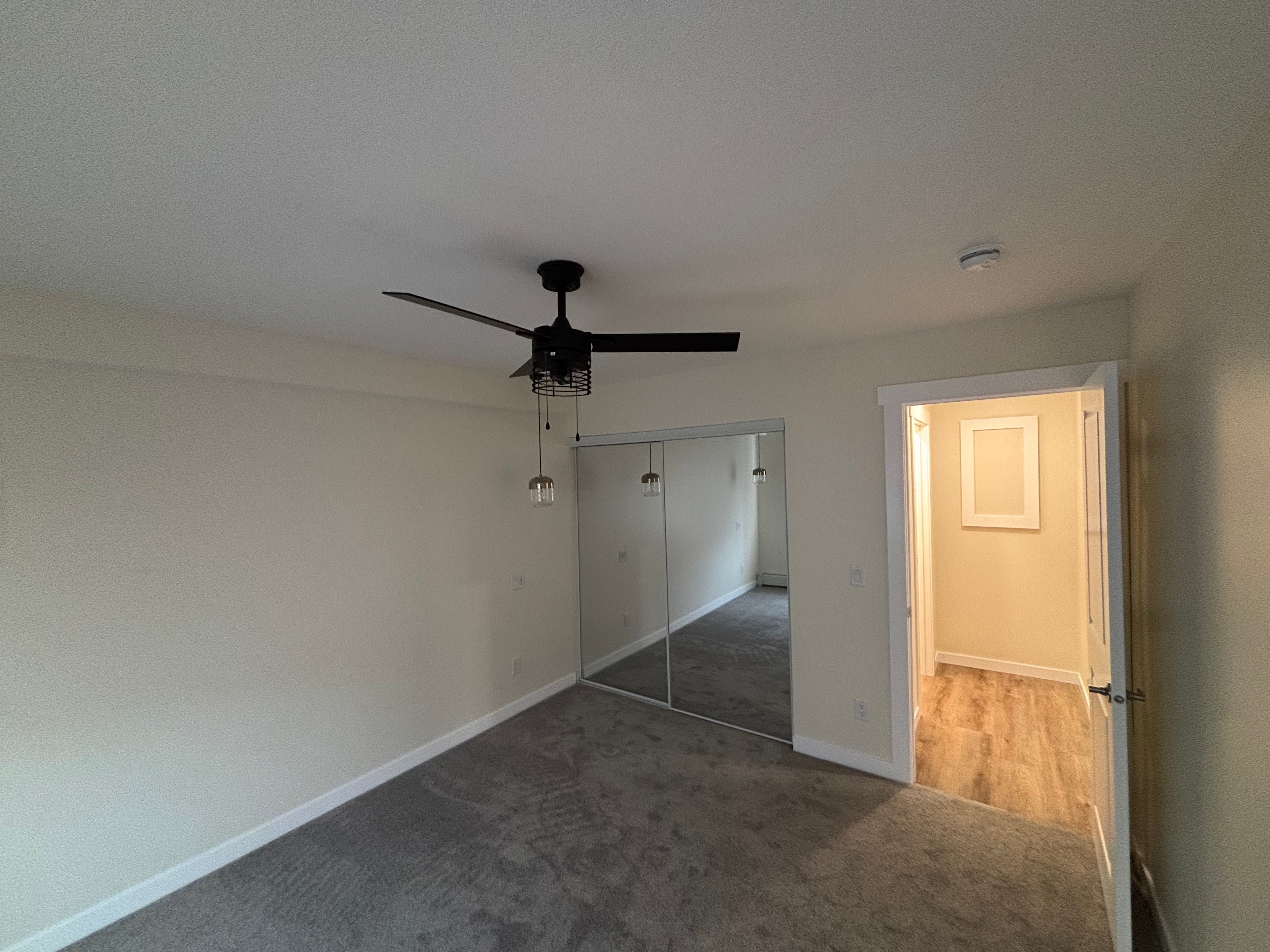Finished secondary legal suite laundry room